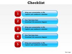 Checklist powerpoint slide