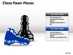 Chess pawn pieces powerpoint presentation slides