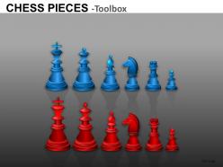 Chess pieces powerpoint presentation slides db