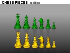 Chess pieces powerpoint presentation slides db