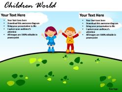 Children world powerpoint presentation slides