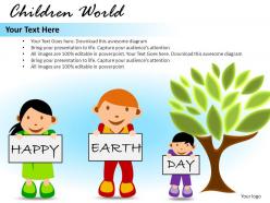 Children world powerpoint presentation slides db