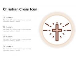 Christian cross icon