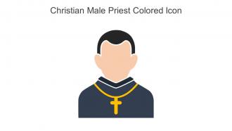 Christian Male Priest Colored Icon In Powerpoint Pptx Png And Editable Eps Format