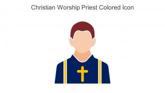 Christian Worship Priest Colored Icon In Powerpoint Pptx Png And Editable Eps Format