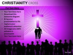 Christianity cross powerpoint presentation slides db