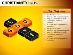 Christianity cross powerpoint presentation slides db