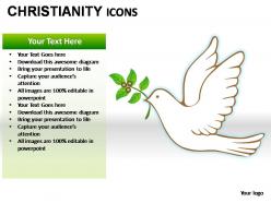 Christianity icons powerpoint presentation slides