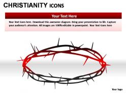 Christianity icons powerpoint presentation slides