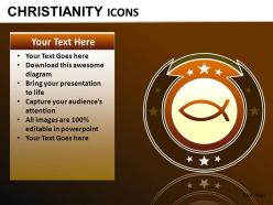 Christianity icons powerpoint presentation slides db