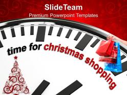 Christmas angels clip art time for shopping powerpoint templates ppt backgrounds slides