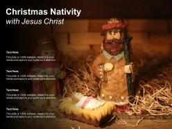 Christmas nativity with jesus christ