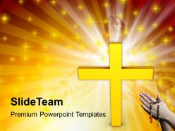 Christmas pictures jesus cross faith religion powerpoint templates ppt backgrounds for slides