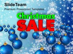 Christmas pictures of jesus sale with blue balls holidays templates ppt backgrounds for slides