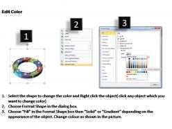 Circular process cycle diagram editable powerpoint templates