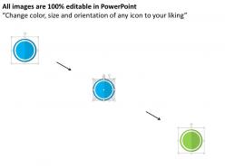 Circular tags with business icons safety process control flat powerpoint design