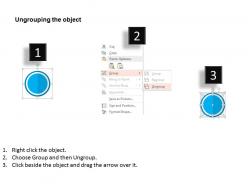 Circular tags with business icons safety process control flat powerpoint design