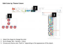 Cj six target boards for target achievement powerpoint template