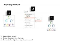 Cj three level organizational chart for employees flat powerpoint design