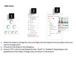 Cj three level organizational chart for employees flat powerpoint design