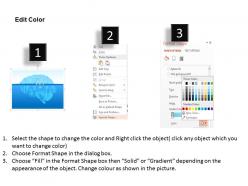 Ck graphic of blue iceberg for process powerpoint template