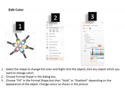 Cl teamwork concept with gears for process control powerpoint template