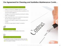 Cleaning And Sanitation Maintenance Proposal Template Powerpoint Presentation Slides