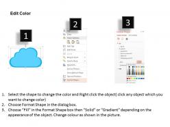 Cloud computing for devices flat powerpoint design