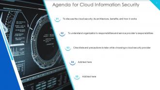 Cloud Information Security Powerpoint Presentation Slides