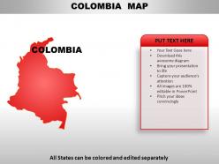 Colombia country powerpoint maps