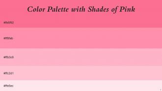 Color Palette With Five Shade Brink Pink Pink Salmon Pink Pink Lavender Blush