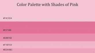 Color Palette With Five Shade Deep Blush Carissma Kobi Azalea Azalea