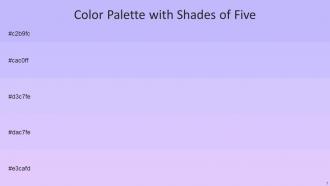 Color Palette With Five Shade Melrose Melrose Fog Fog Fog