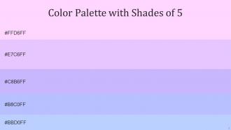 Color Palette With Five Shade Pink Lace Mauve Melrose Melrose Periwinkle