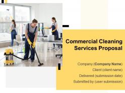 Commercial Cleaning Services Proposal Powerpoint Presentation Slides