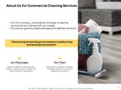 Commercial Cleaning Services Proposal Powerpoint Presentation Slides