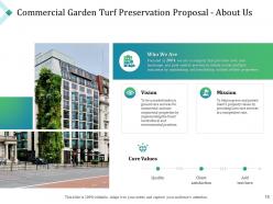 Commercial garden turf preservation proposal powerpoint presentation slides