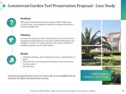 Commercial garden turf preservation proposal powerpoint presentation slides