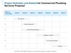 Commercial Plumbing Services Proposal Powerpoint Presentation Slides