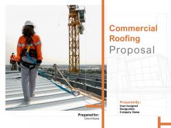 Commercial Roofing Proposal Powerpoint Presentation Slides