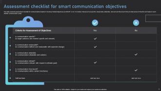 Communication Objectives Powerpoint Ppt Template Bundles Idea Unique