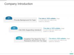 Company introduction powerpoint ppt visual layout