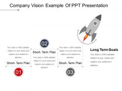 Company vision example of ppt presentation