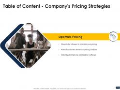 Companys pricing strategies powerpoint presentation slides