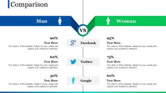 Comparison ppt pictures shapes