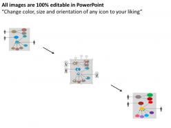 Complex use case diagram for business flat powerpoint design