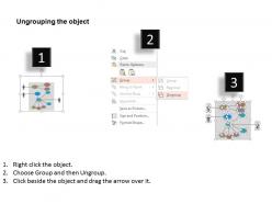 Complex use case diagram for business flat powerpoint design