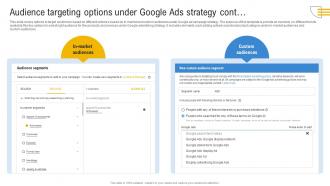 Comprehensive Guide To Google Audience Targeting Options Under Google Ads Strategy MKT SS V Impactful Customizable