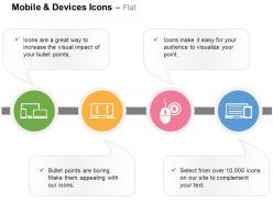 Computer and mobile devices mouse technology ppt icons graphics