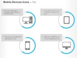 Computer mobile tablet mobile communication ppt icons graphics